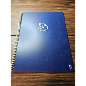 Rocketbook Panda Planner Reusable Smart Planner Spiral Bound Navy
